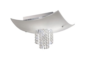 Nyla Crystal Ceiling Lights Diyas Ringed & Square Crystal Fittings Nyla Crystal Ceiling Lights Diyas Ringed & Square Crystal Fittings